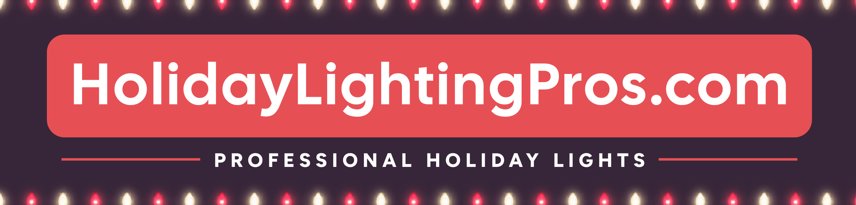 HolidayLightingPros.com, professional holiday lights